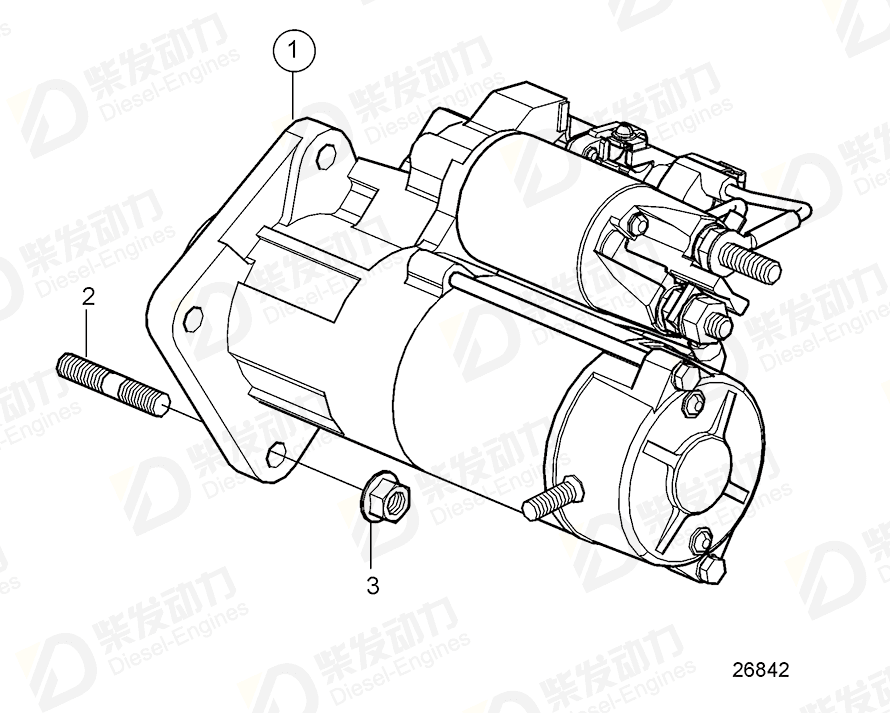 VOLVO Starter Motor 21774084 Drawing